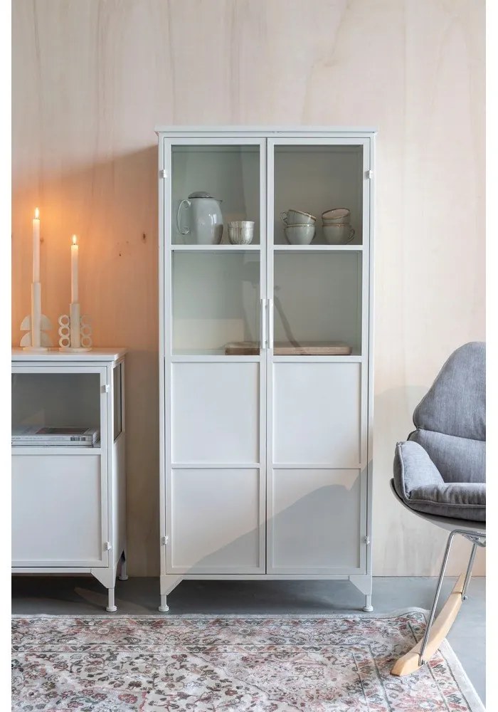 Vitrină albă din metal Miya – White Label