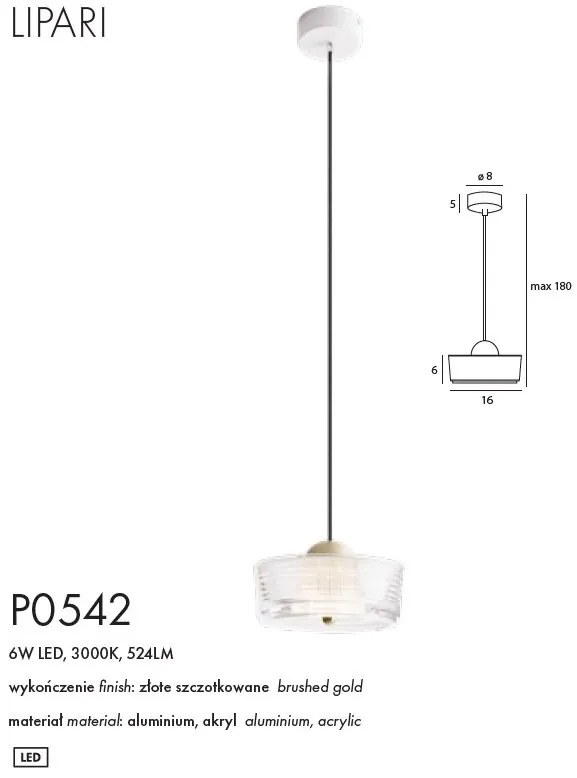 Lustra/Pendul LED design decorativ Lipari I