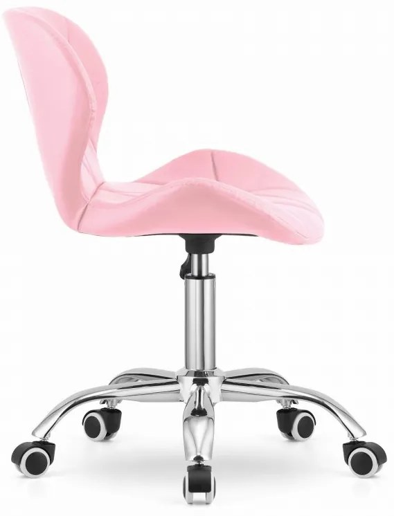 Set pentru birou masa de birou TAYLOR SONOMA 100x50 cm + scaun de birou AVOLA din piele ecologica roz