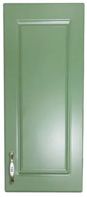 Corp superior 30 cu 1 usa Zebra MDF verde drept