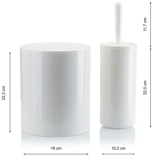 Set de baie CARMEN 5 buc. alb