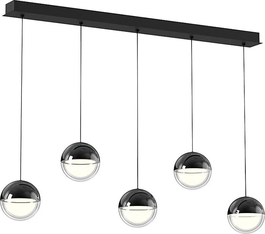 Candelabru LED suspendat pe cablu ZIREA LED/30W/230V, negru