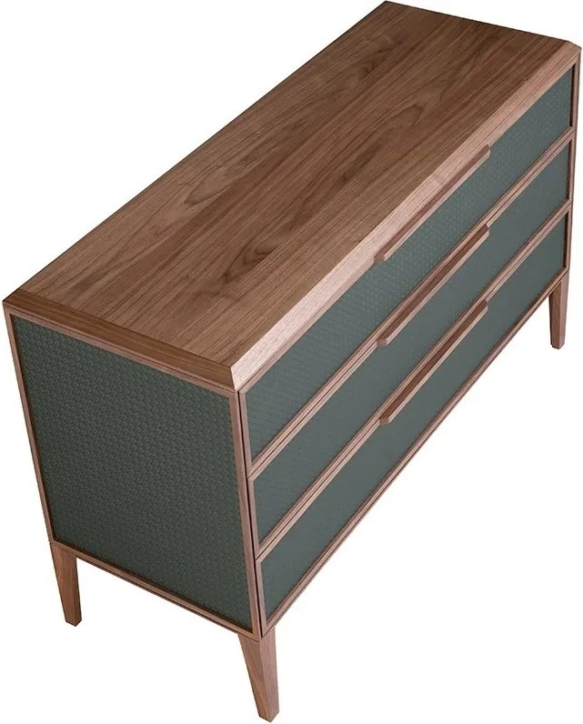 Comoda cu 3 sertare design LUX Dark green