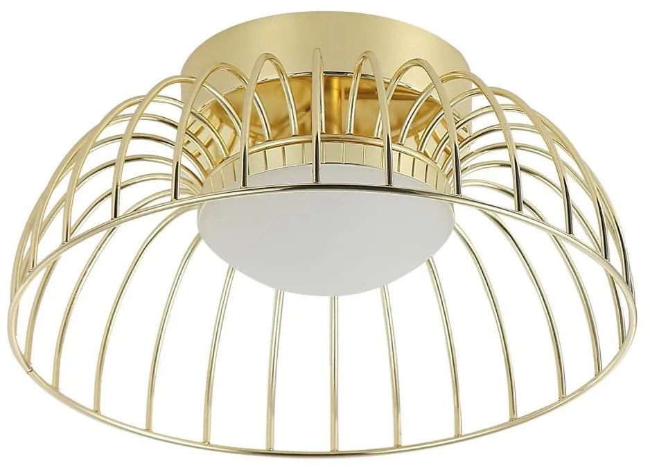 Plafonieră LED BETSY, 12 W / 230 V, Ø 25 cm, aurie