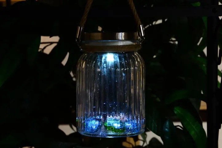 Set de 4 bucăți de iluminat solar - sticlă suspendată