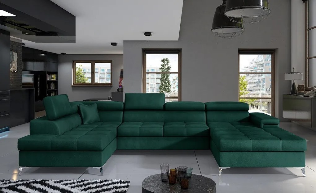 Coltar living extensibil Eduardo – L345 x l202 x h90 cm