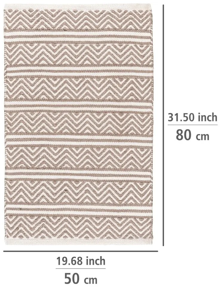 Covoraș de baie bej din material textil 50x80 cm Shaki – Wenko