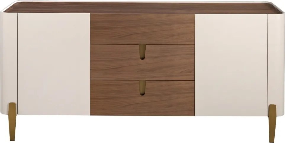 Comoda deosebita design LUX Walnut-Bej