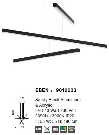 Lustra LED suspendata design modern EBEN NVL-9010033