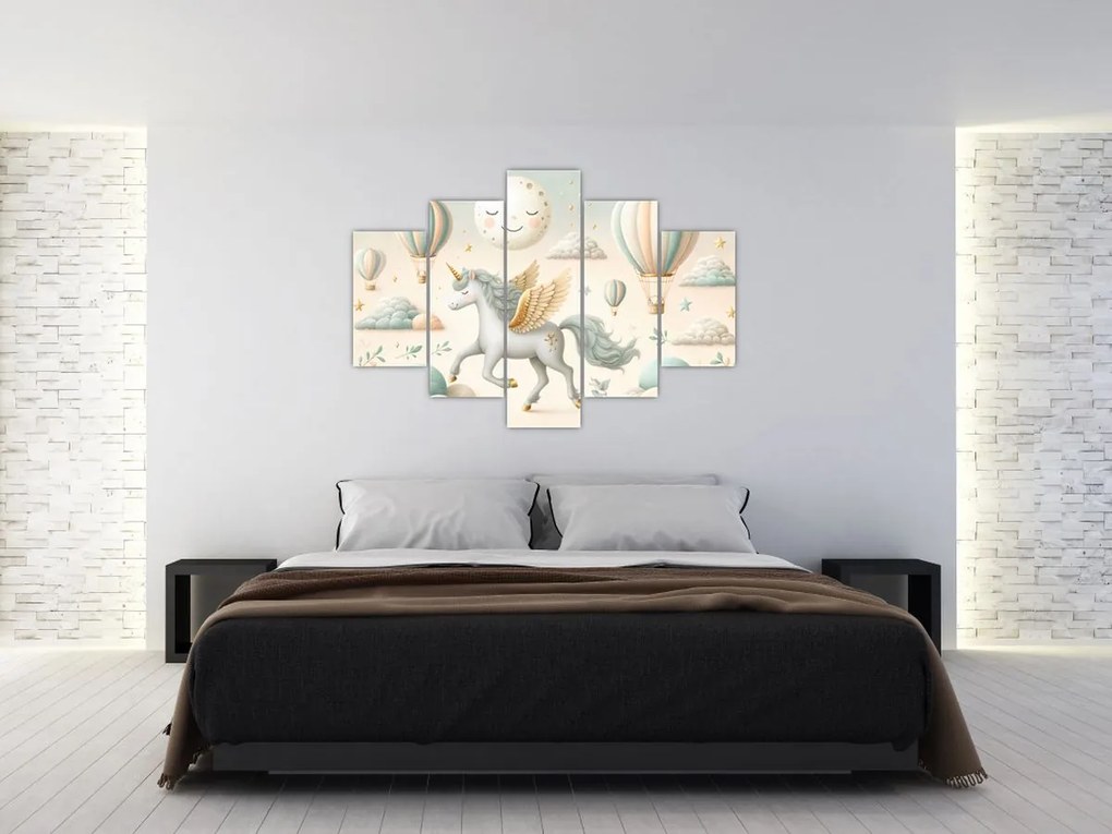 Tablou - Unicorn fericit (150x105 cm)