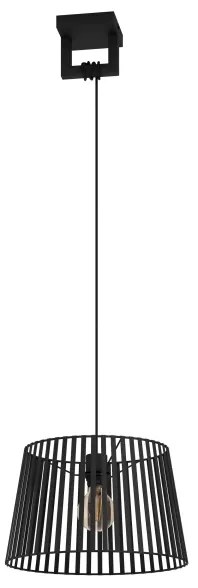 Lustră pe cablu Eglo 390002 BOGOTA 1xE27/40W/230V negru