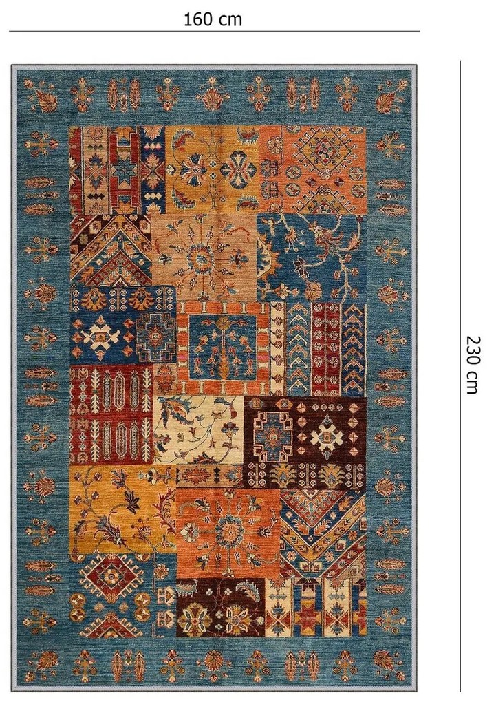 Covor, Eexfab445, 160x230 cm, Multicolor