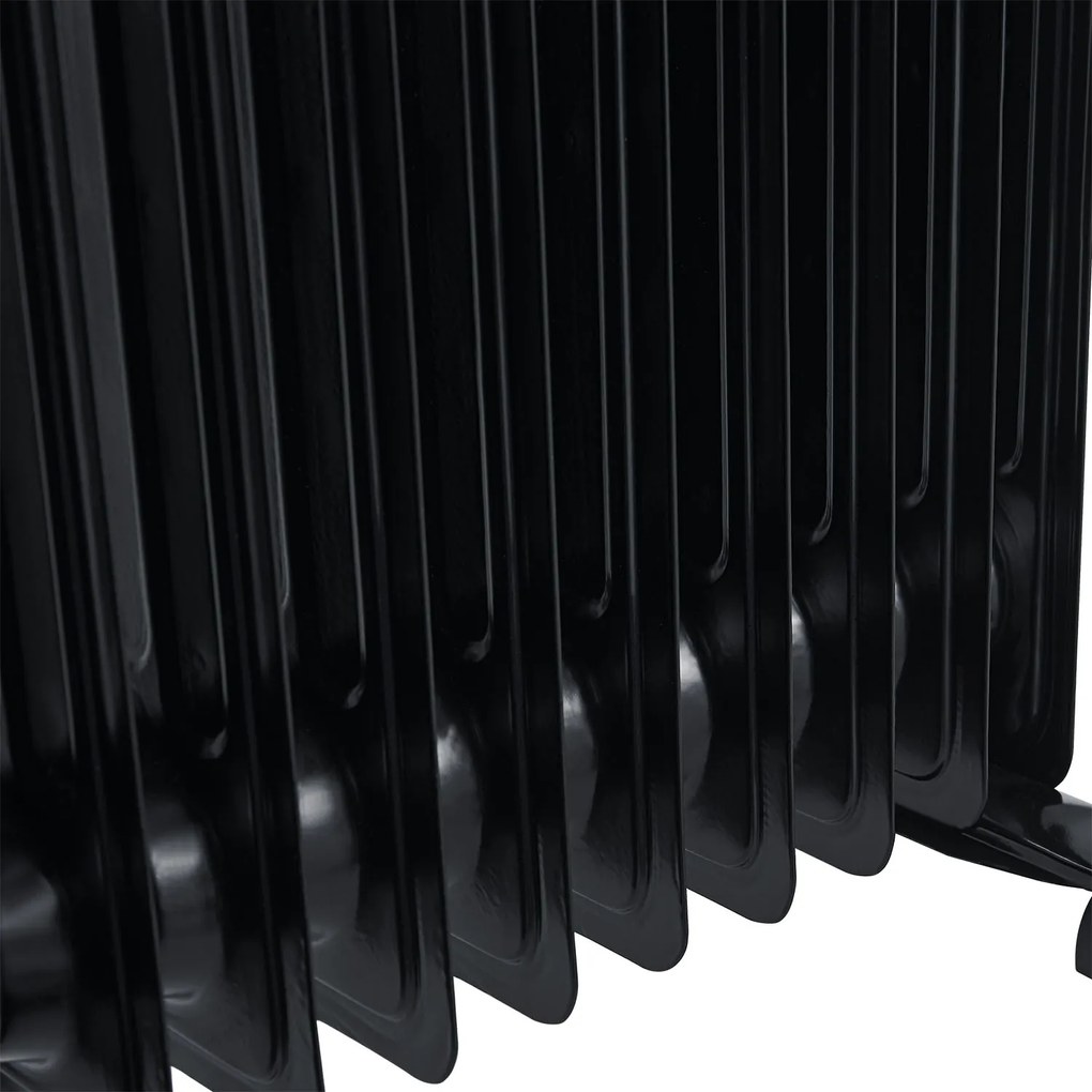 Radiator ulei OH125BW2 cu termostat, LED cu putere 2500W negru