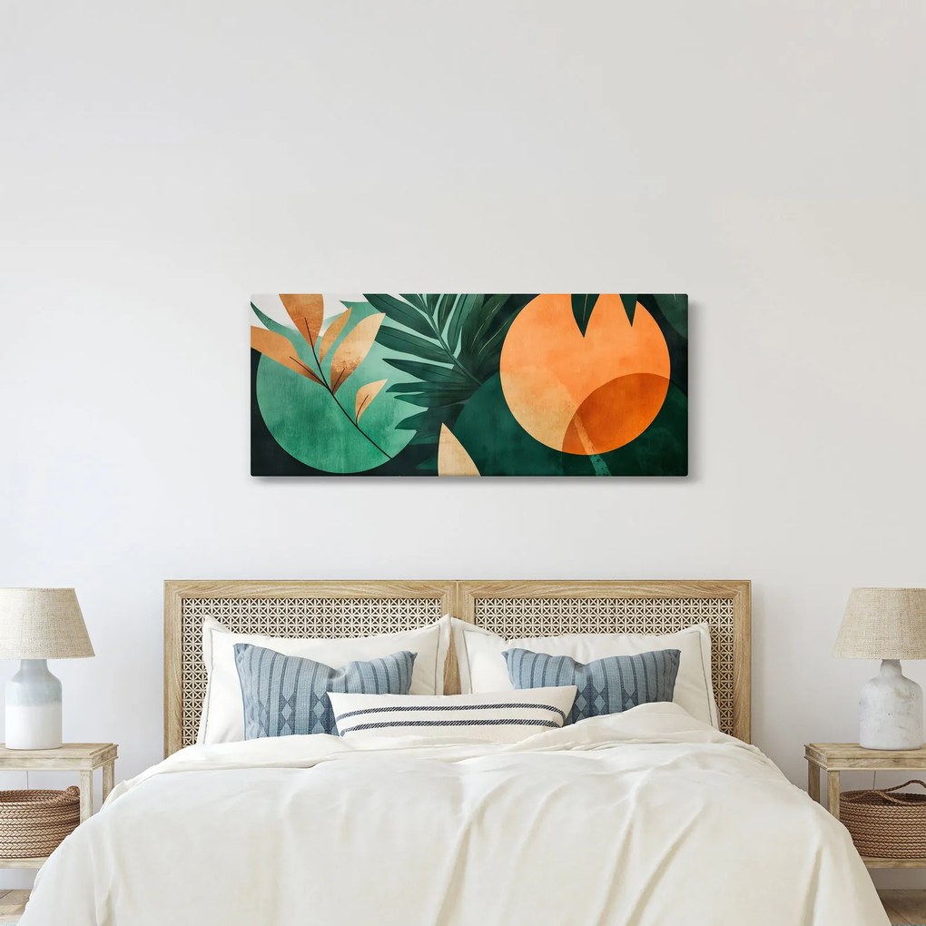 Tablou - Motive naturale geometrice (120x50 cm)
