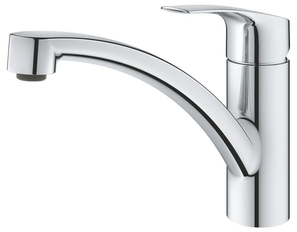 Baterie bucatarie Grohe Eurosmart 2021, pipa pivotanta,furtunuri flexibile, crom-33281003