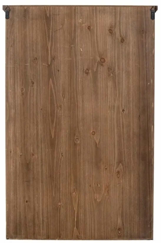 Vitrina negra, din lemn cu aspect vintage, Hazem
