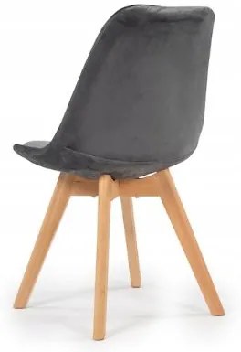 Scaune de sufragerie 4buc stil scandinav Grey Glamor