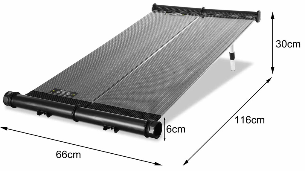 Deuba Panou solar pentru incalzirea apei 116x66x6cm - antracit