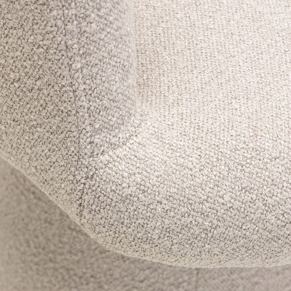 Fotoliu design rotativ YATO, crem