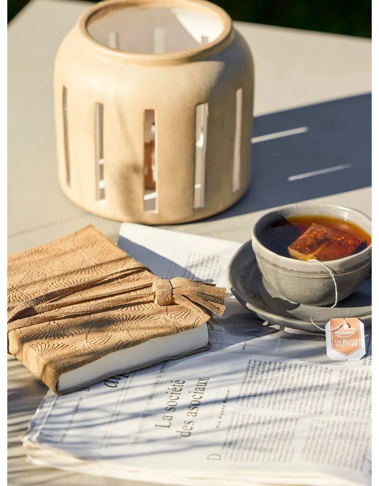 Cești gri 2 buc. pentru cappuccino din gresie 180 ml Raben – Bloomingville