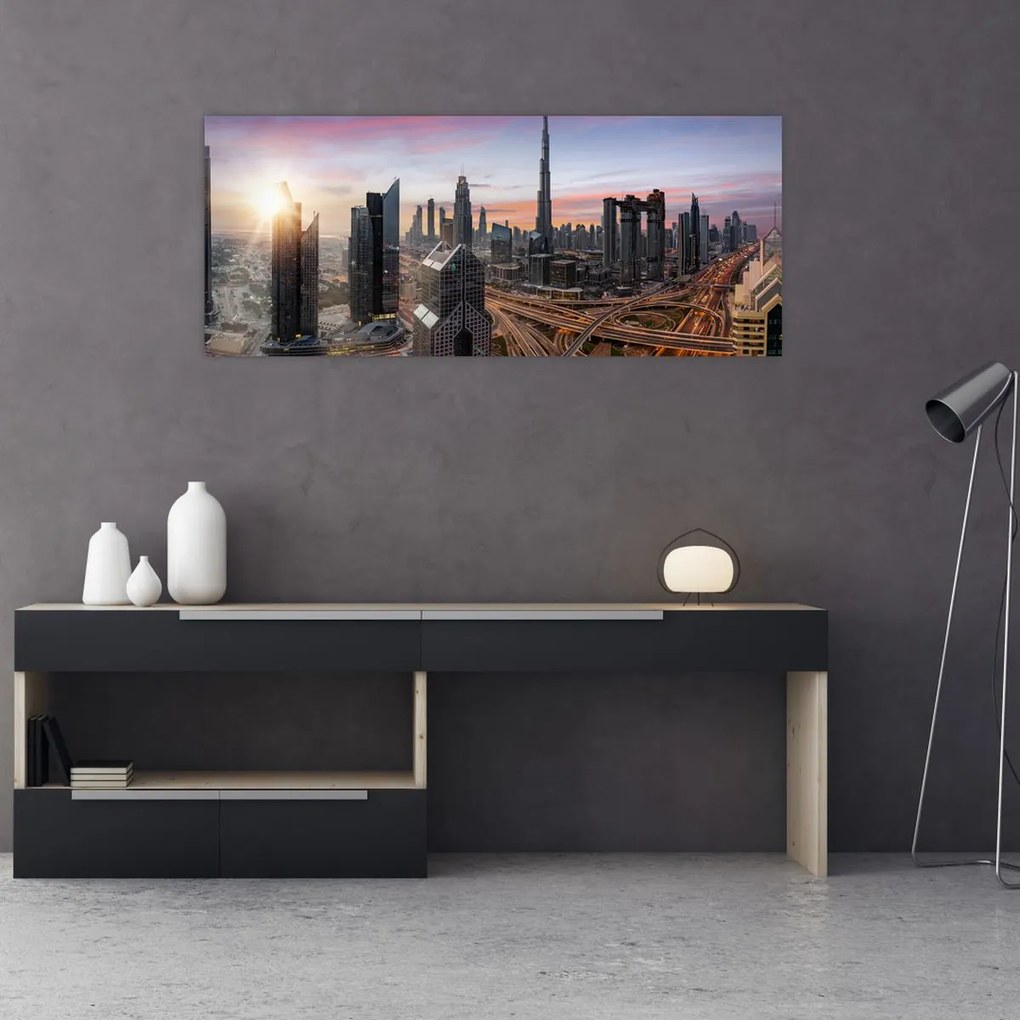 Tablou - Panorama din Dubai (120x50 cm)