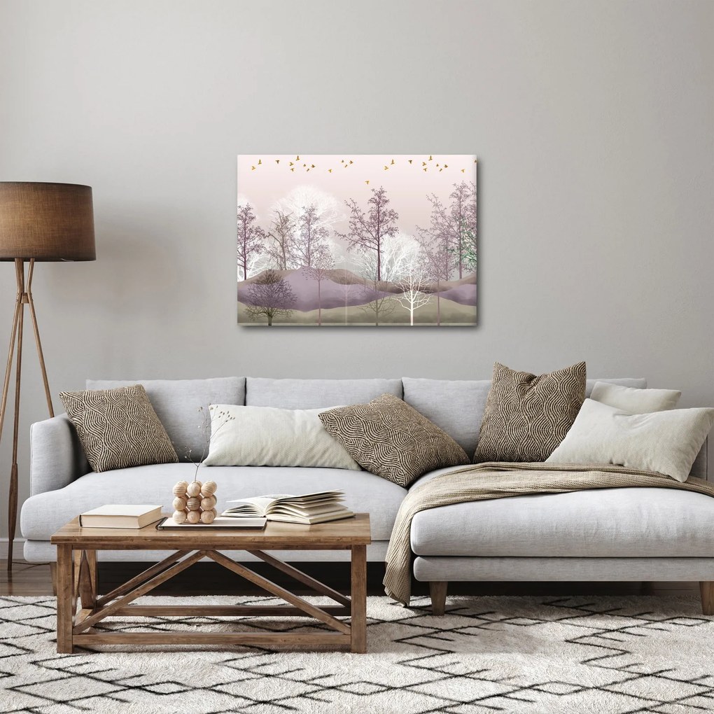 Tablou cu pădure (70x50 cm)