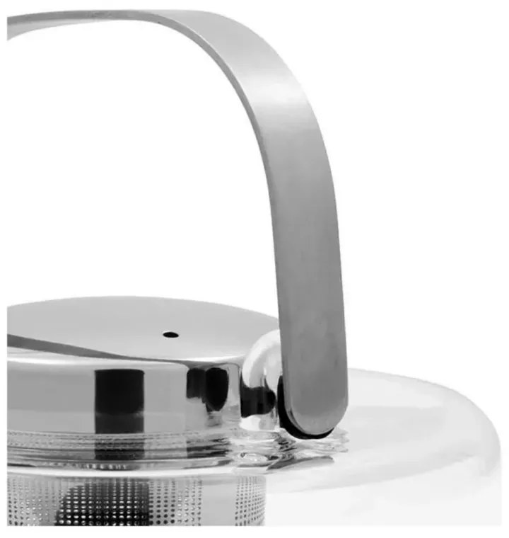 Ceainic BJORN Viva Scandinavia V34301, 650 ml, Maner rece, Infuzor, Capac inox, Transparent