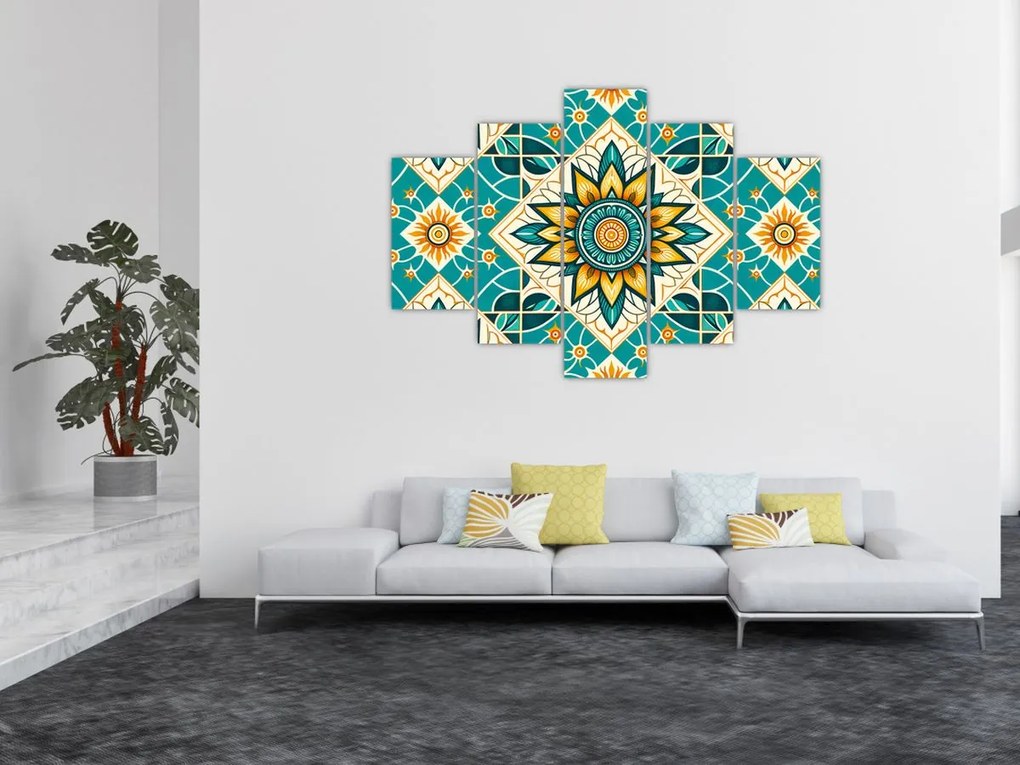Tablou - Model turcoaz (150x105 cm)