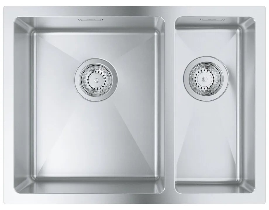 Chiuveta inox Grohe K700U 58.5x44.1 cm 2 cuve orientare stanga