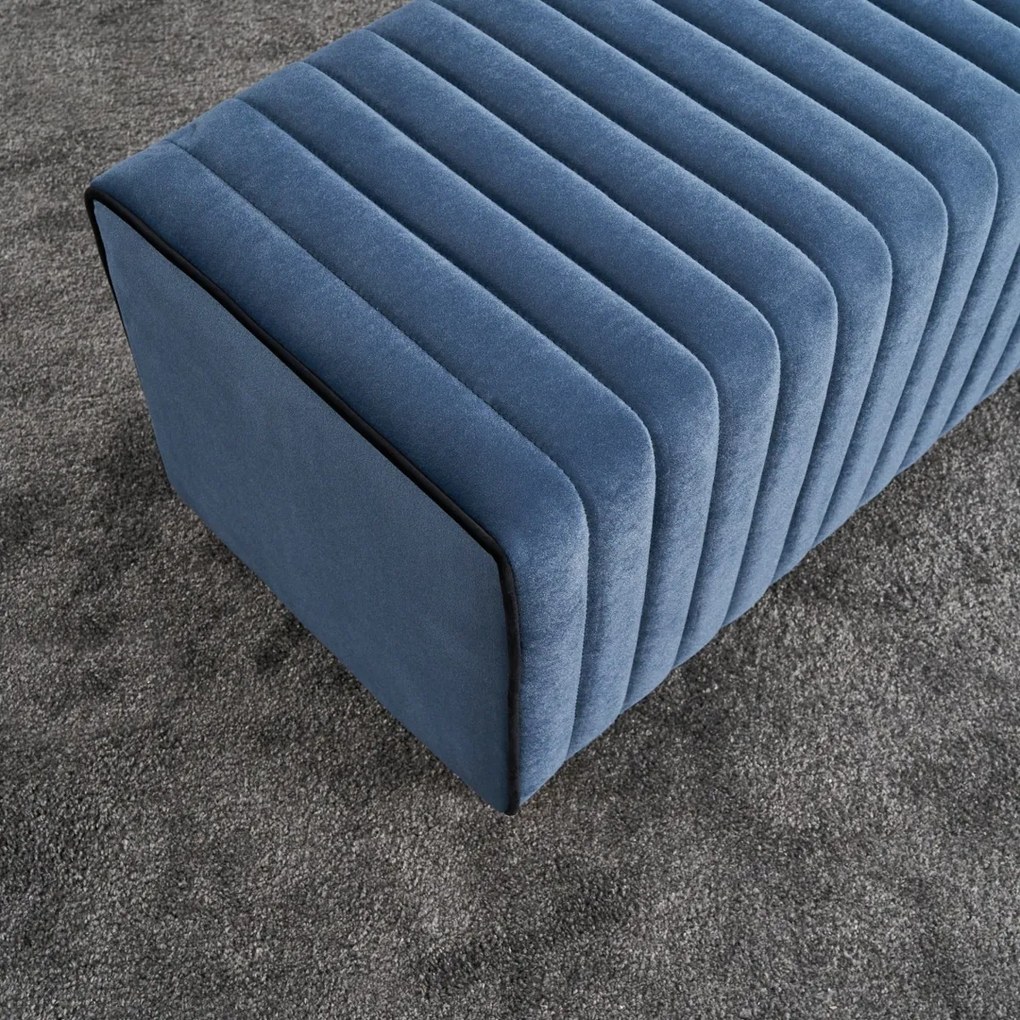 Taburet Mabel Pouf albastru