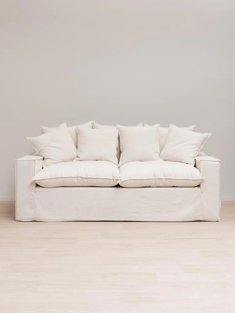 Canapea premium, 3 locuri, stofa, perne decorative, Candela