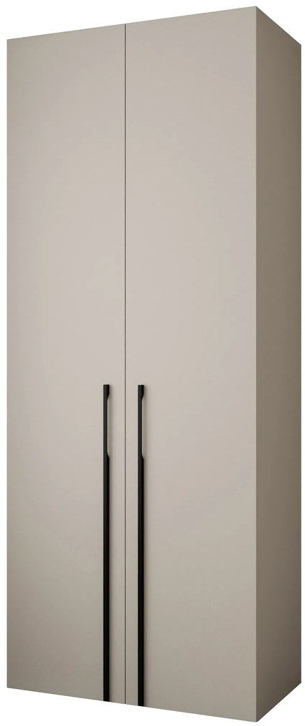 Dulap de haine 100 cm Carmela 40-3 (Cașmir + Negru). 1126591