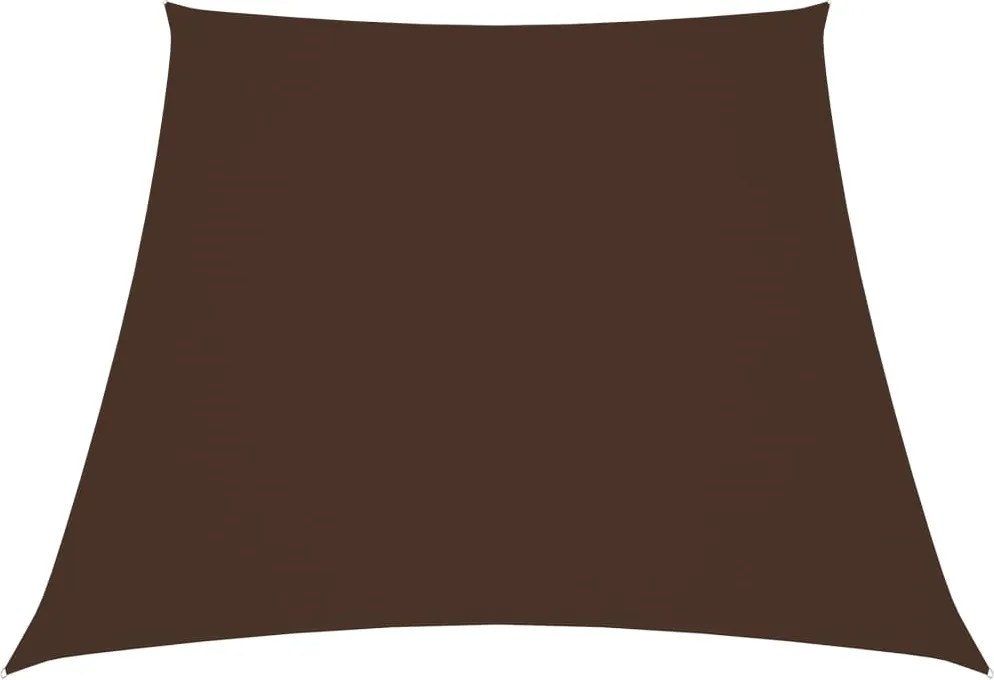 vidaXL Parasolar, maro, 2/4x3 m, țesătură oxford, trapez