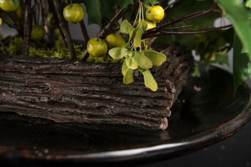 Aranjament floral mediu design LUX ALZATA CANADIAN WOOD