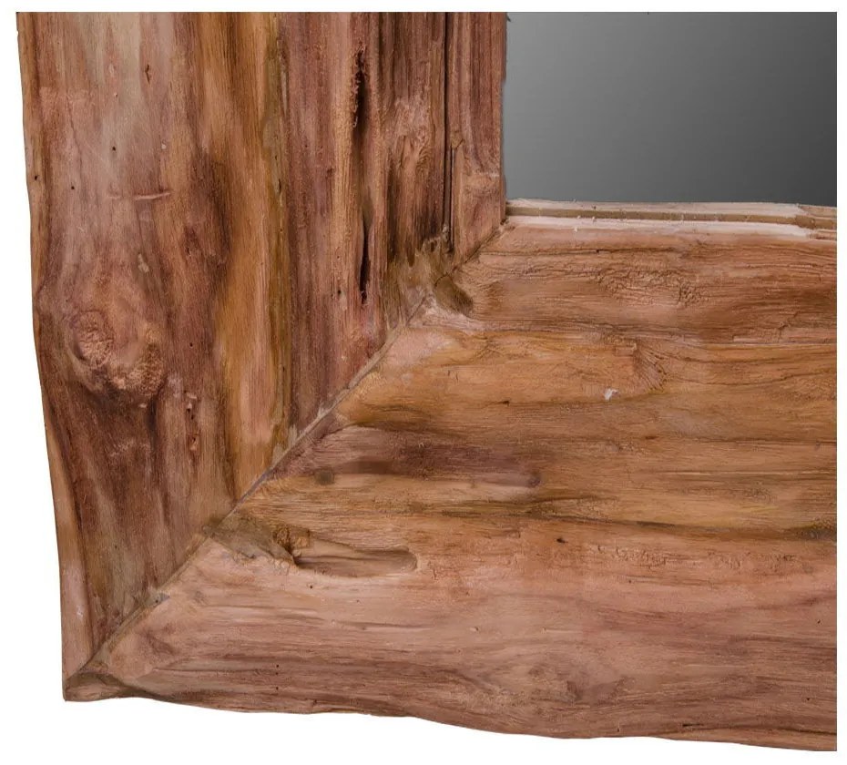 Granada Oglindă antică, lemn de tec, natural, 101x180 cm