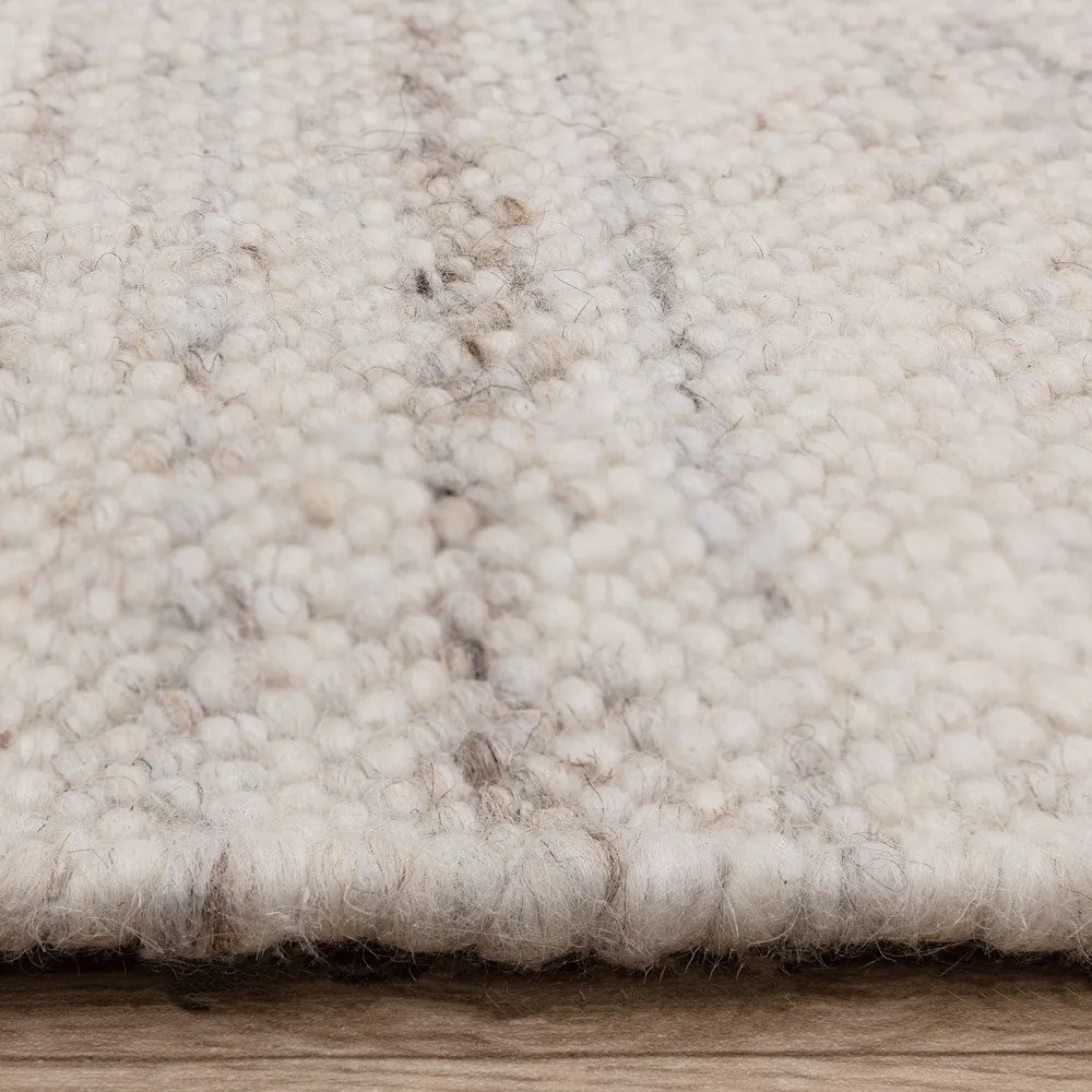 Covor fildeș reversibil, țesut manual din amestesc de lână 160x230 cm Birkdale Ivory – Asiatic Carpets