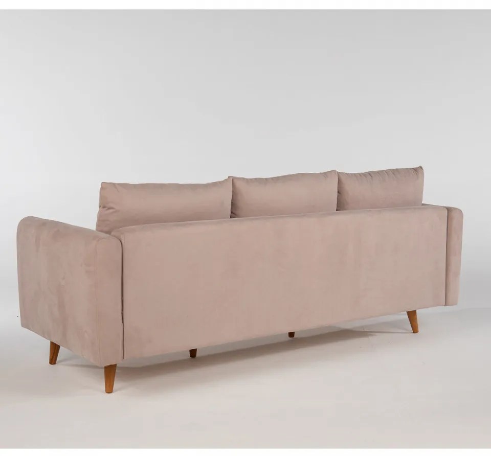 Canapea cu 3 Locuri Sofia, 215 x 91 x 85 cm, Bej