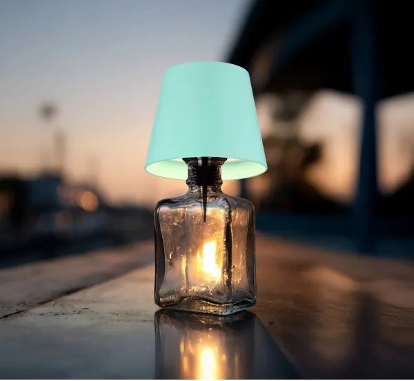 Globo 58488M-LED VANNIE — lampă de masă reglabilă, cu control tactil, reîncărcabilă, pentru exterior, 3W/5V, IP54, 1800 mAh