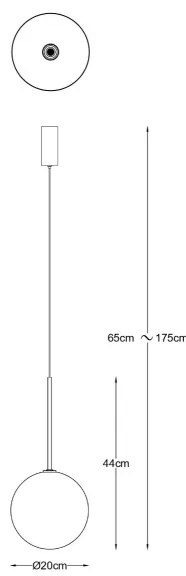 Zuma Line P0606-01B-2GAC - Lustră suspendată pe cablu MILAN 1xG4/2W/230V, auriu