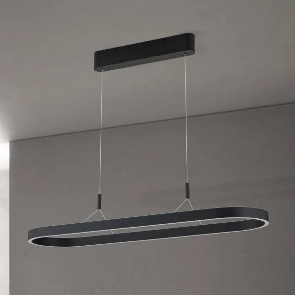 Orion - Lustră LED suspendată pe cablu CARRARA, 80W/230V, 2700/3000/4000K, negru