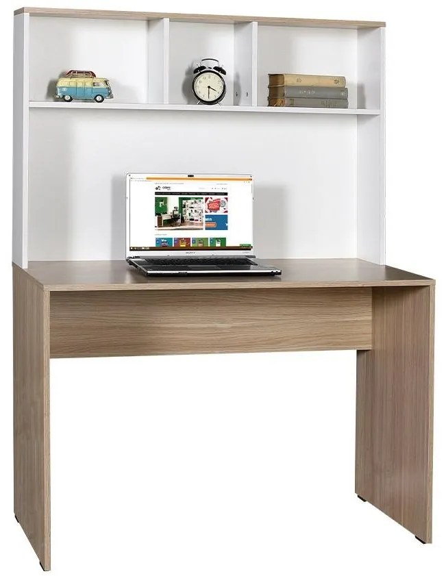 Masă PC Bedipi 2 (stejar + alb) . 1094997