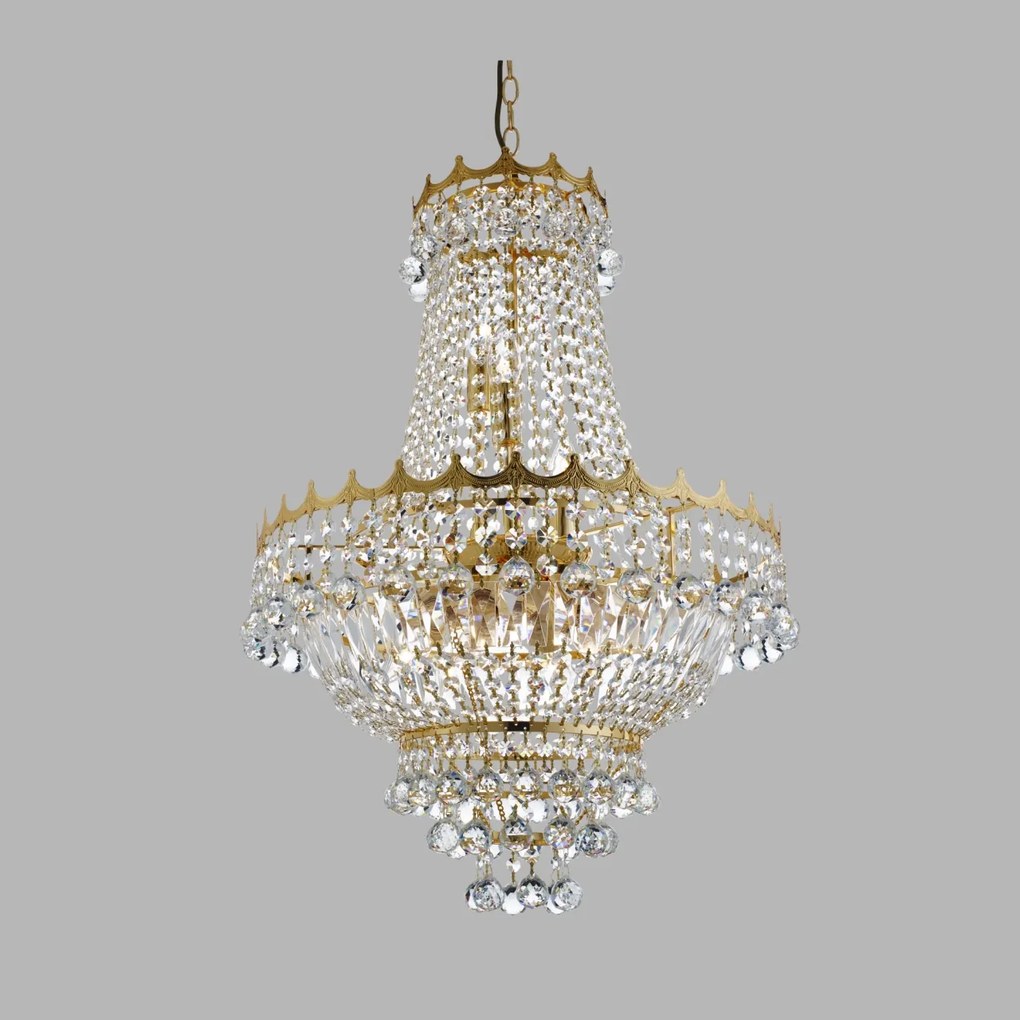 Lustra cristal casa scarii design LUX Versailles 9L 9112-52GO SRT