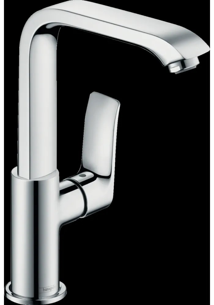 Baterie lavoar crom cu ventil pop-up Hansgrohe Metris 230