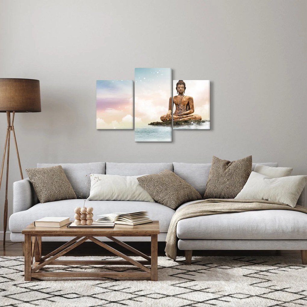 Tablou - Buddha care supraveghează pământul (90x60 cm)