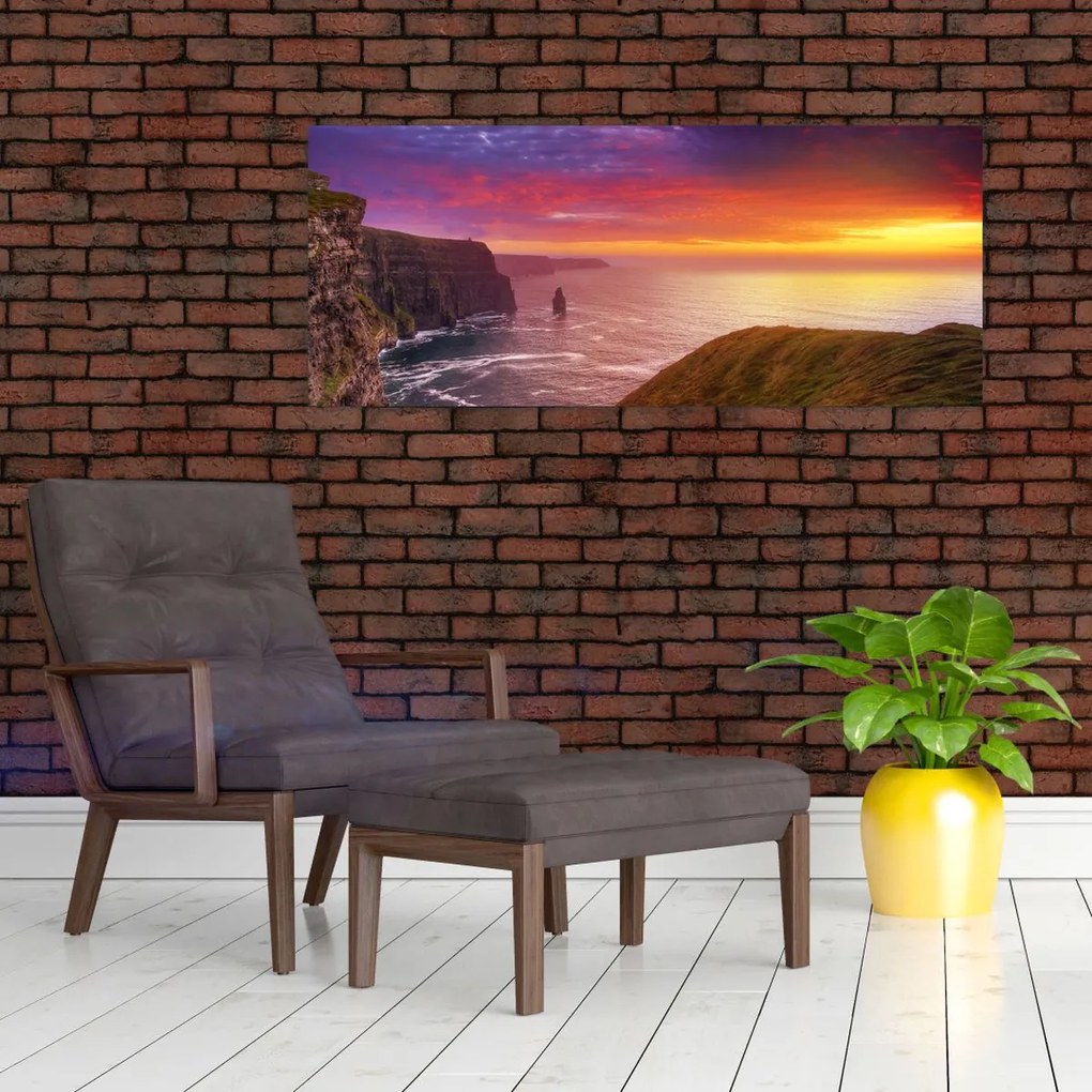 Tablou - Stâncile din Moher (120x50 cm)
