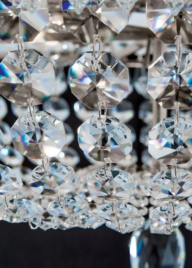 Lustra aplicata cristal Schöler design de lux Sheraton 55cm, chrome