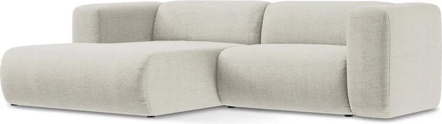 Colțar bej (cu colț pe partea stângă/cu șezlong) Ekahi – Makamii