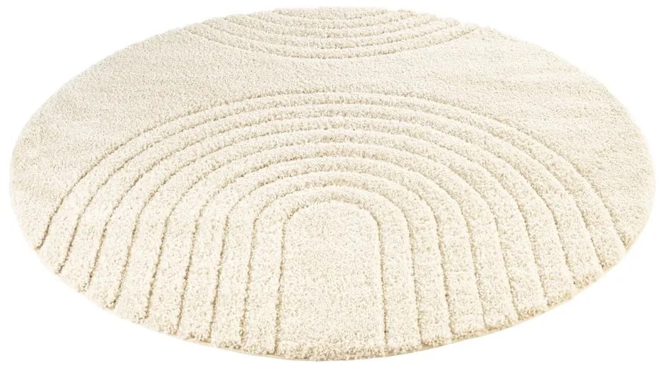 Covor Mint Rugs Norwalk Fergus, ø 160 cm, alb-crem