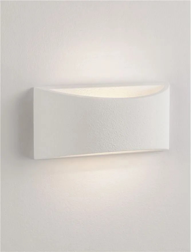 Aplica de perete ambientala din ghips ANELLO alb