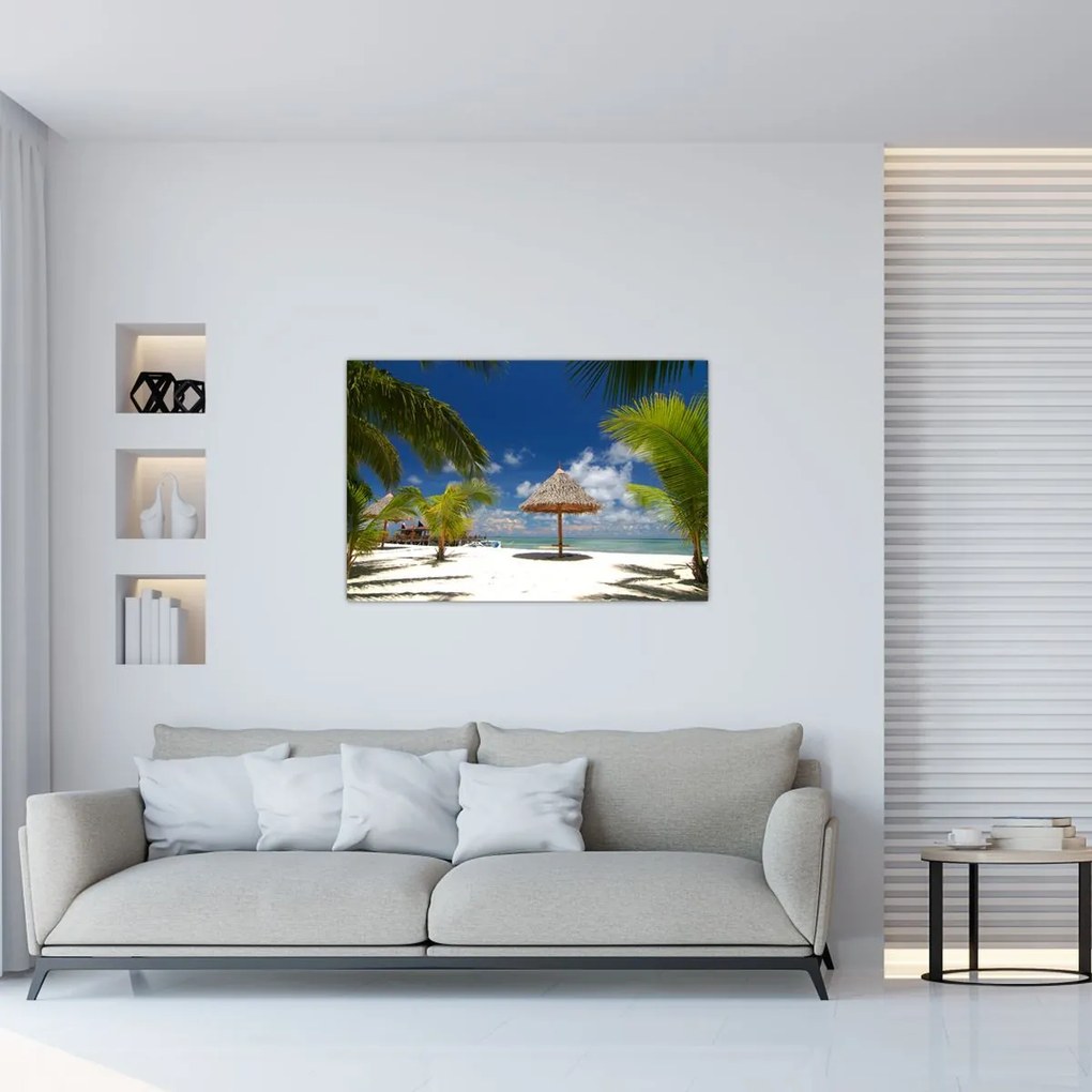 Tablou - Plajă cu nisip alb (90x60 cm)